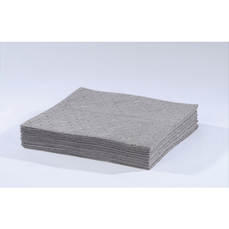 ASP Universal (Gray) Meltblown Sonic Bonded Pads, 15" X 18", 100 Per Box Pk 45100-01